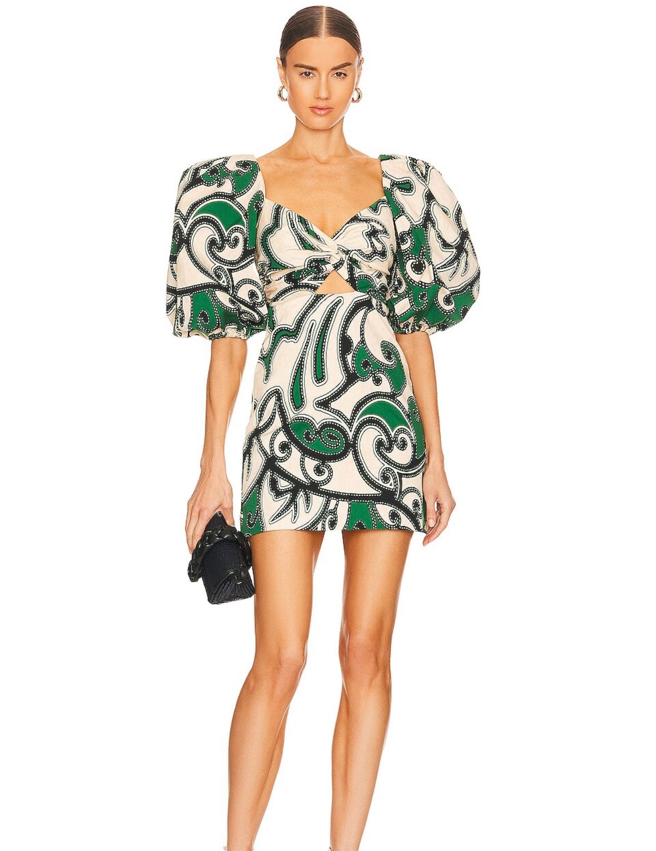 Alexis Woman’s Green Printed Dress Size XS