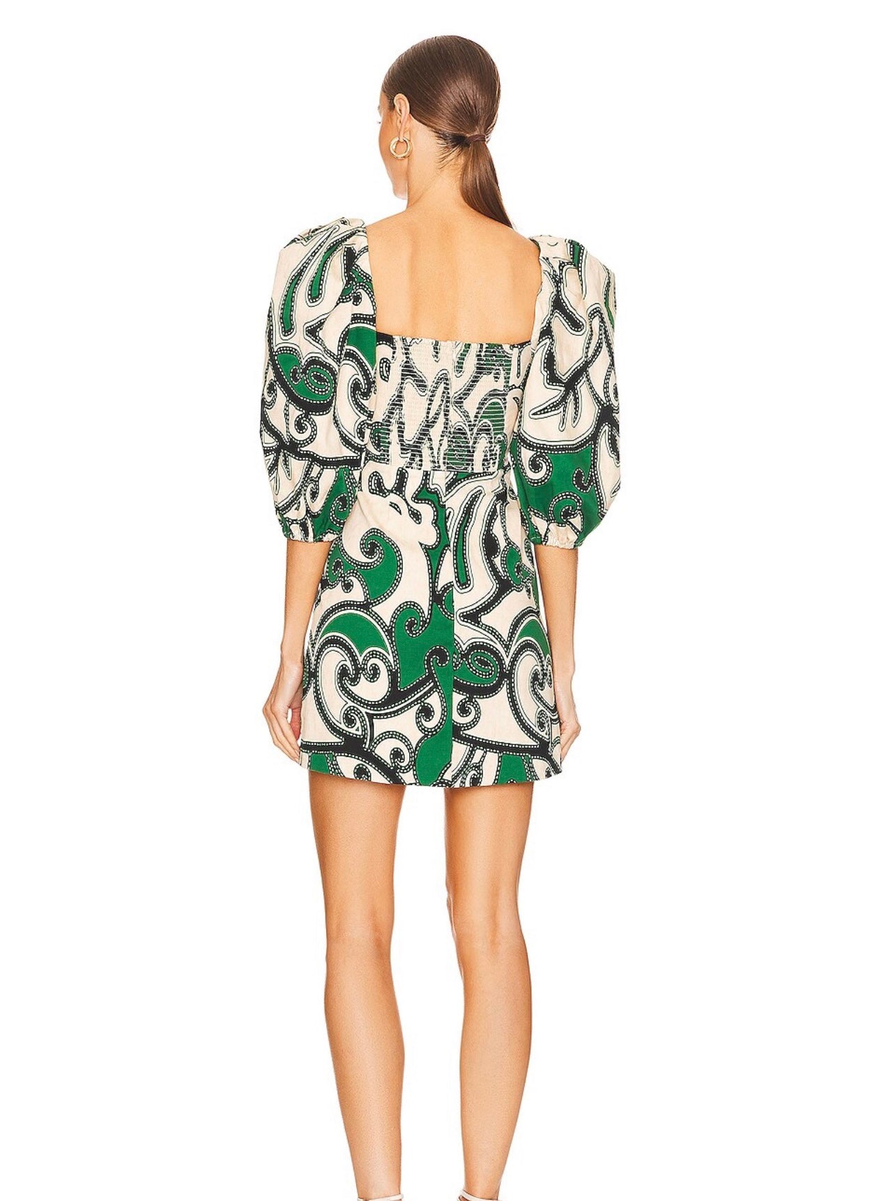 Alexis Woman’s Green Printed Dress Size XS
