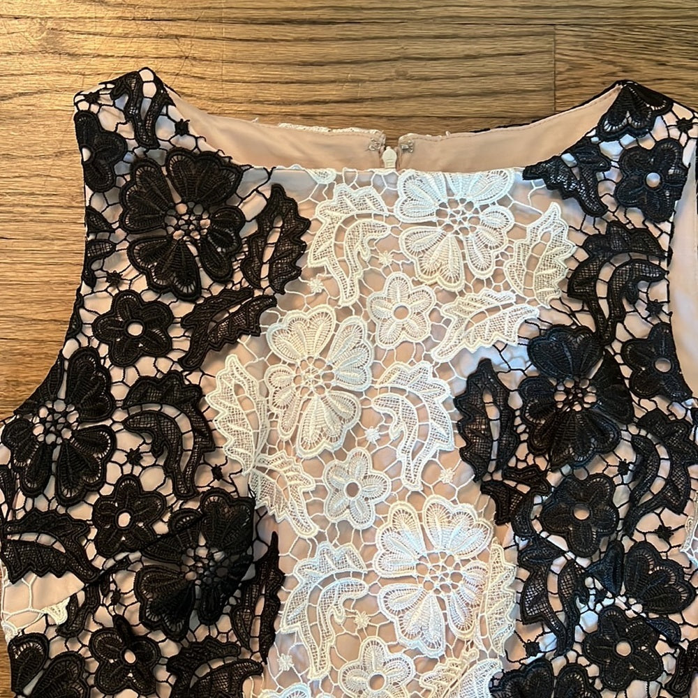 Jax Black Label lace dress with belt detail size 14