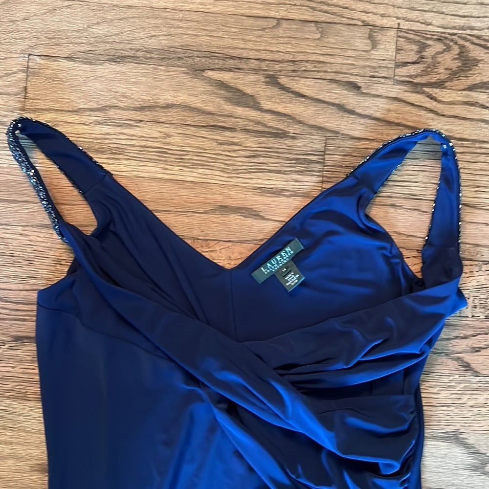 RALPH Lauren blue cocktail dress size 14