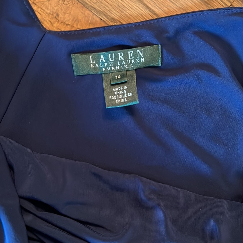 RALPH Lauren blue cocktail dress size 14
