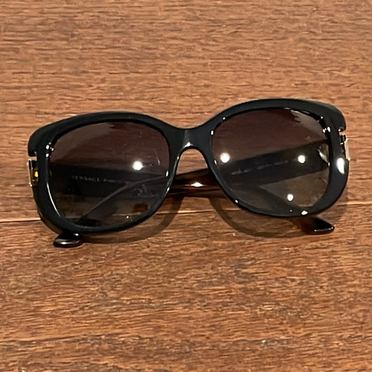 VERSACE Women’s Black and Tortoise Sunglasses