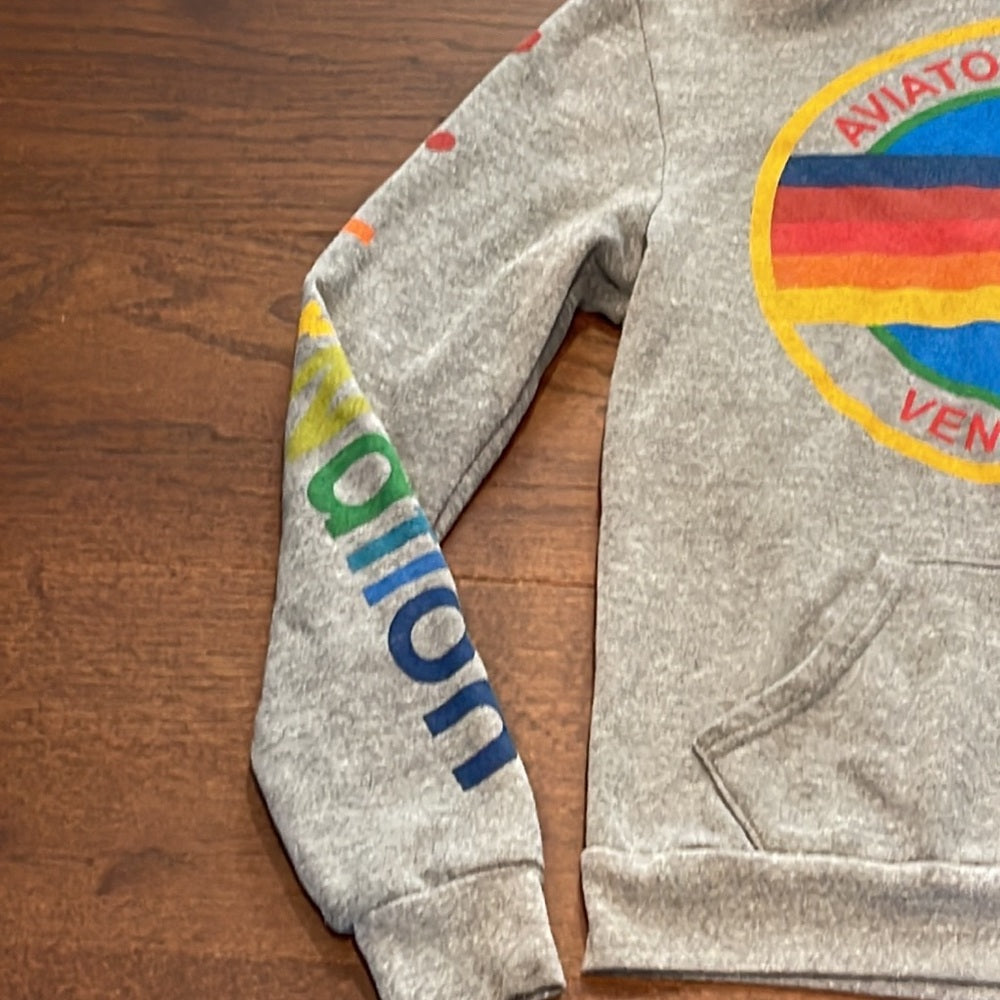 Aviator Nation Women’s Grey Hooded Sweatshirt Size Small