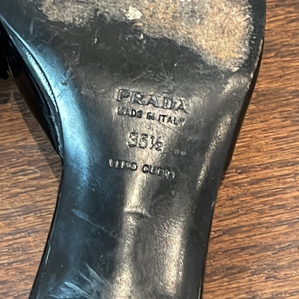 Prada Black Women’s Sandals Size 35.5
