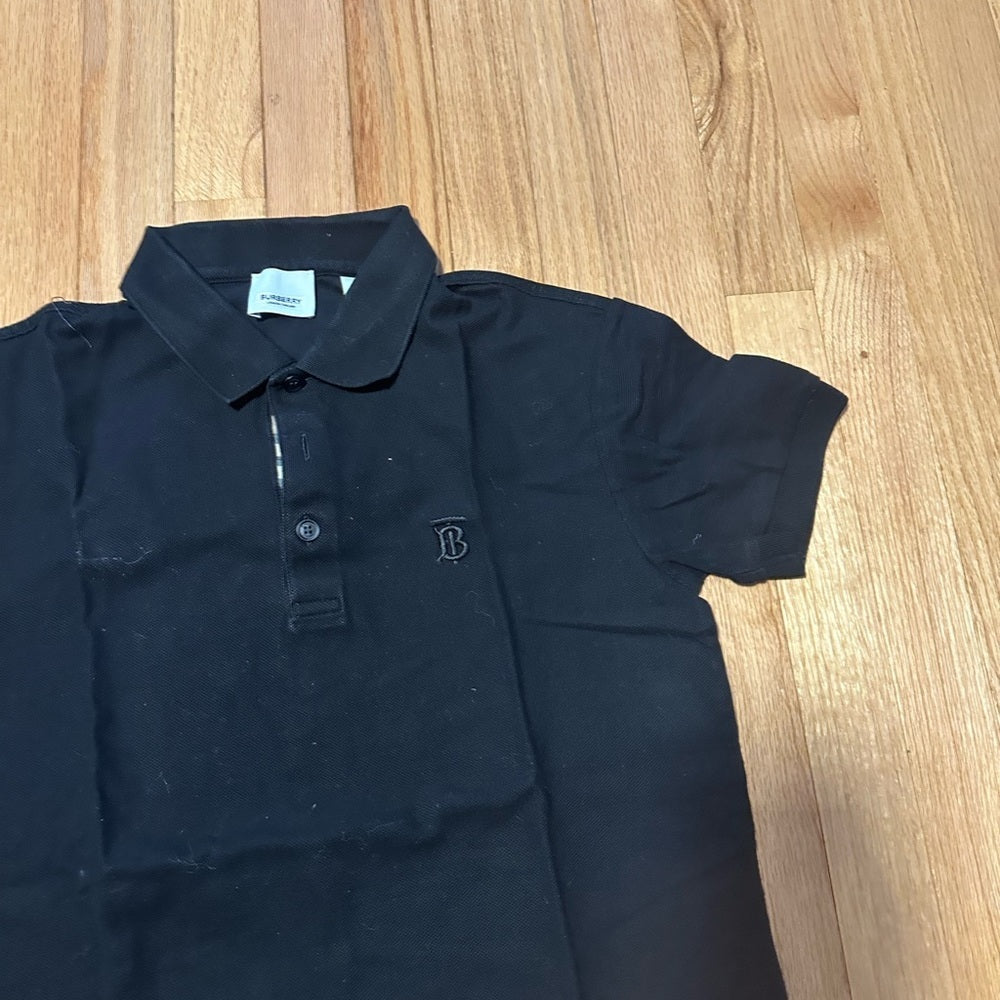 Burberry Men’s Black Polo Shirt Size Small