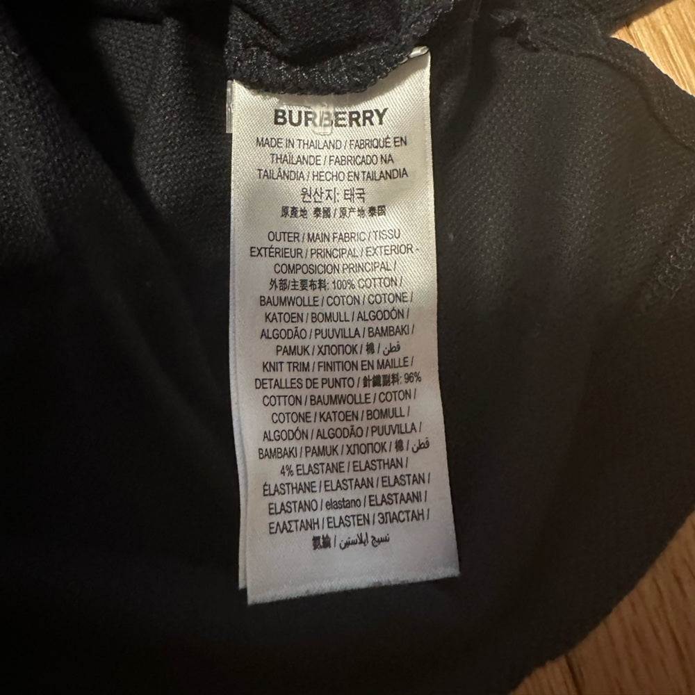 Burberry Men’s Black Polo Shirt Size Small