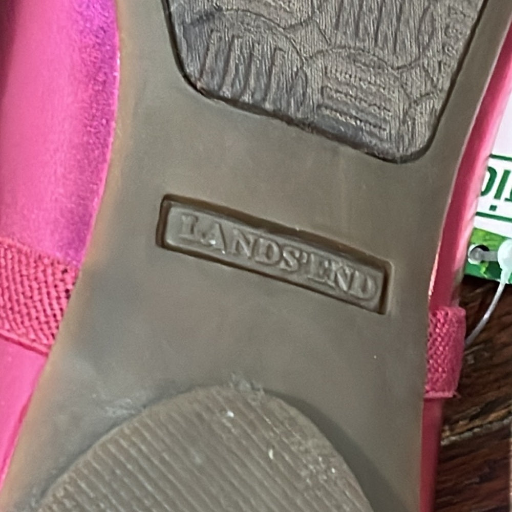 NWT Lands End Women’s Pink Ballet Flats Size 6
