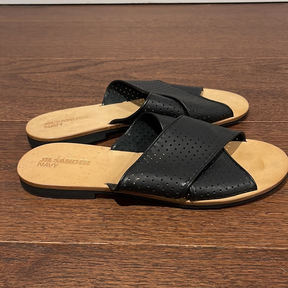 Jill Sandler Women’s Black Perforated Sandals Size 41 / 11