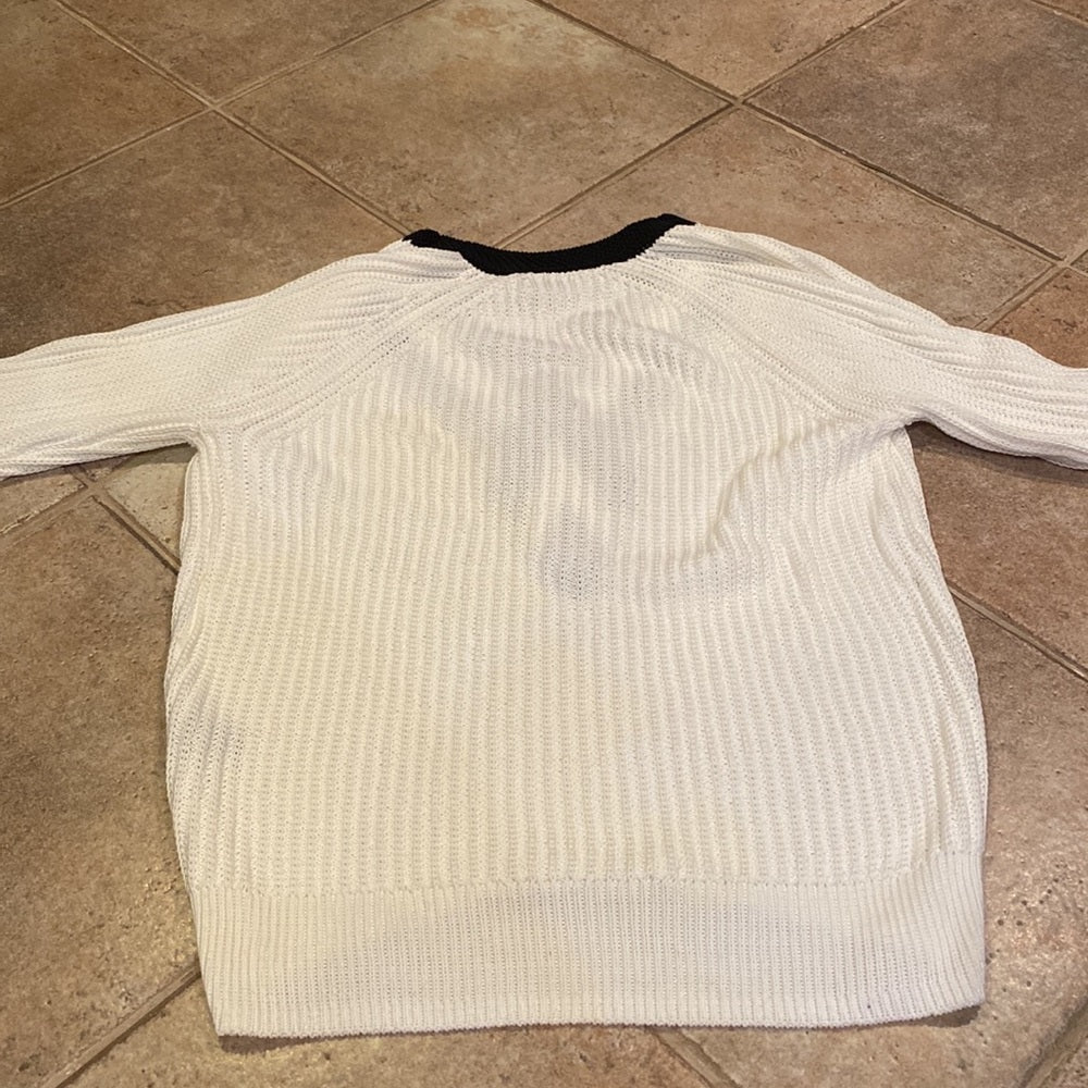 Rag & Bone Black and White V Neck Sweater Women’s Small