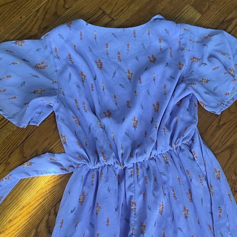 Re:named Lavender Floral Maxi Dress Size Large