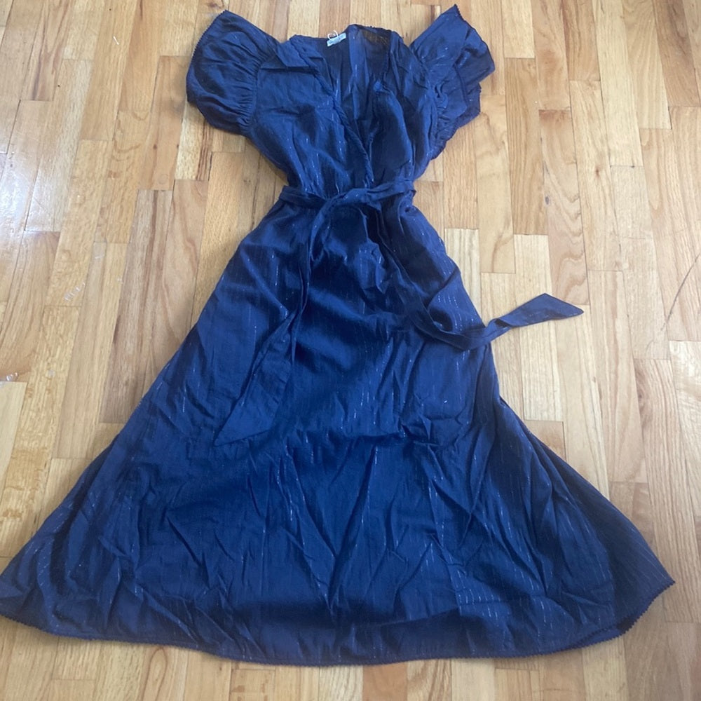 NWT Women’s Paupette St Barth dress. Blue and gold. Size S