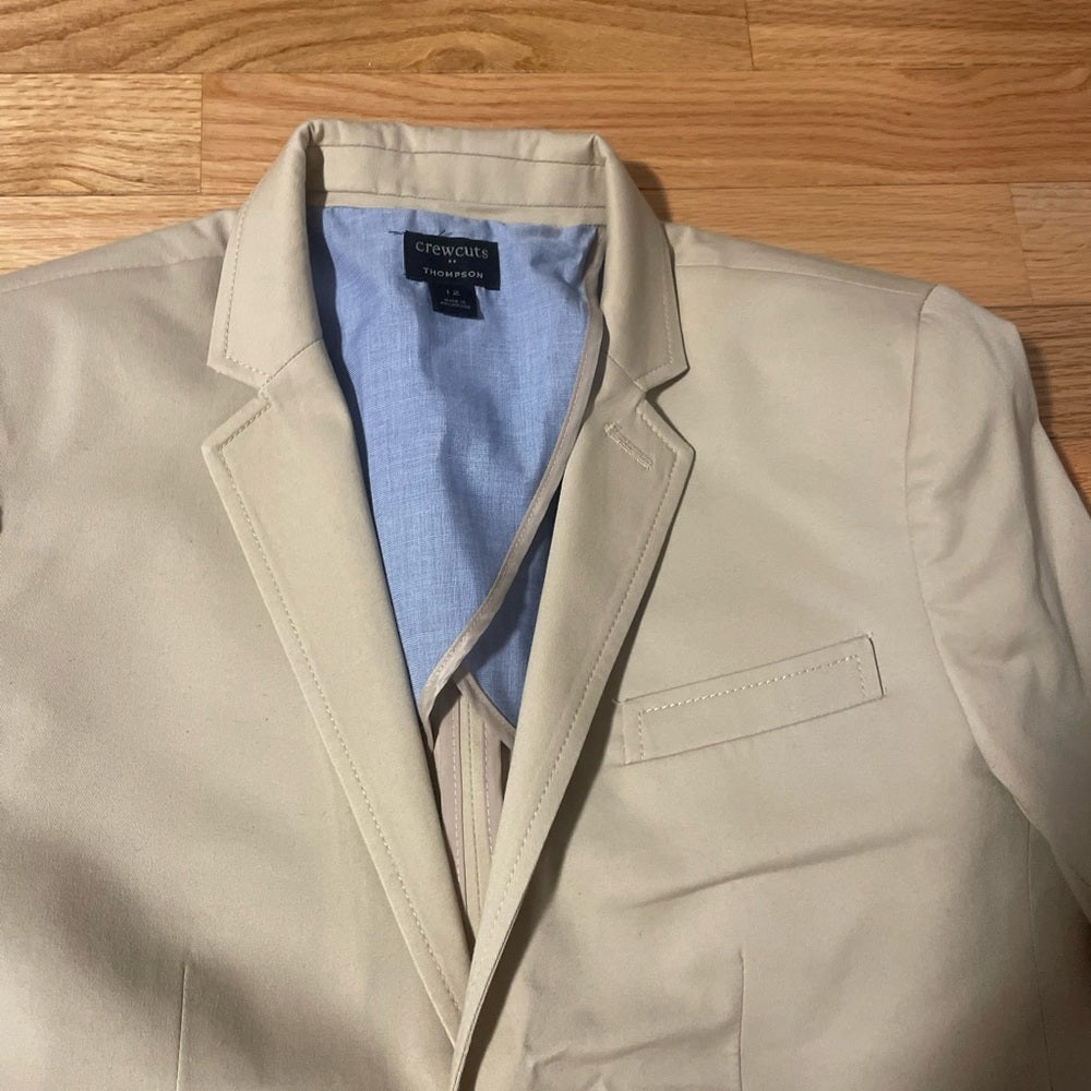 Crewcuts Thompson Beige Blazer Jacket Size 12