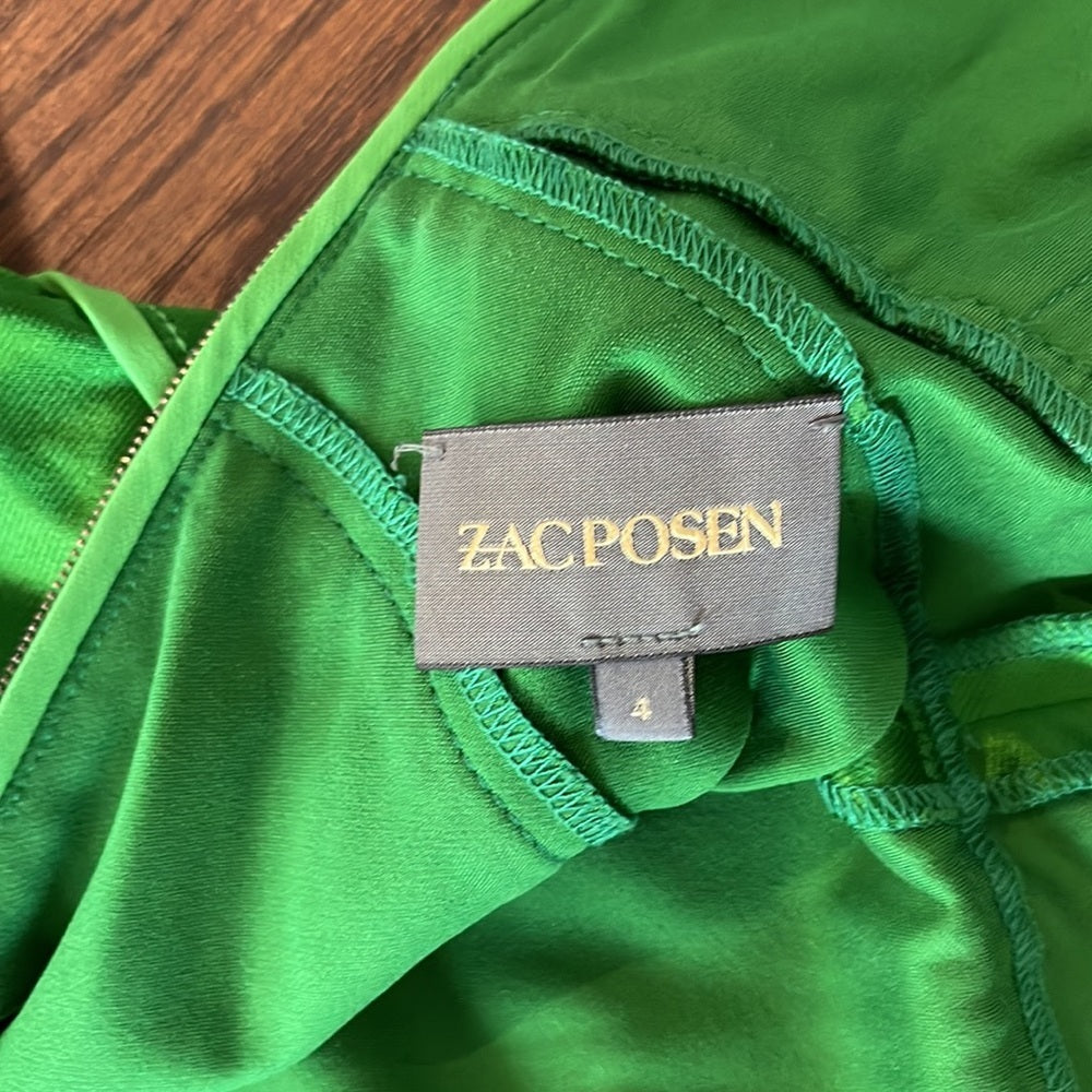 Zac Posen Size 4 Green Dress