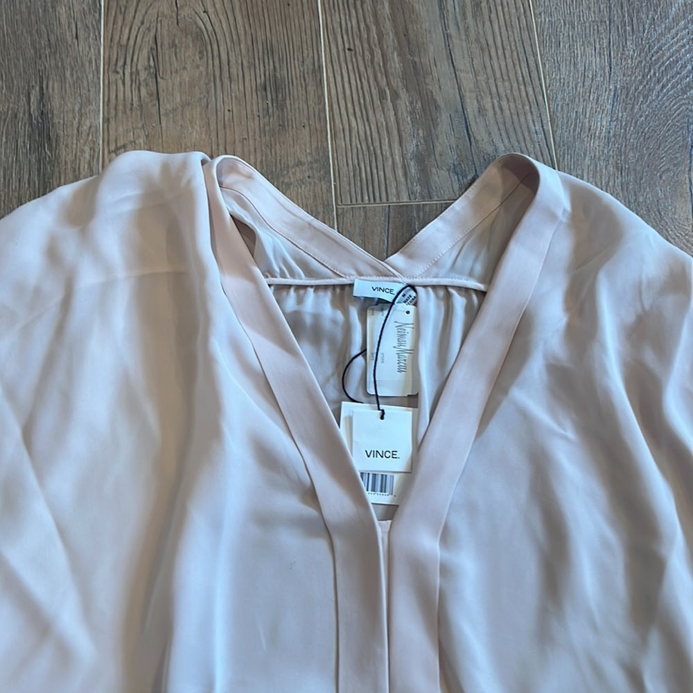 NWT Vince Woman’s Beige Blouse Size Medium