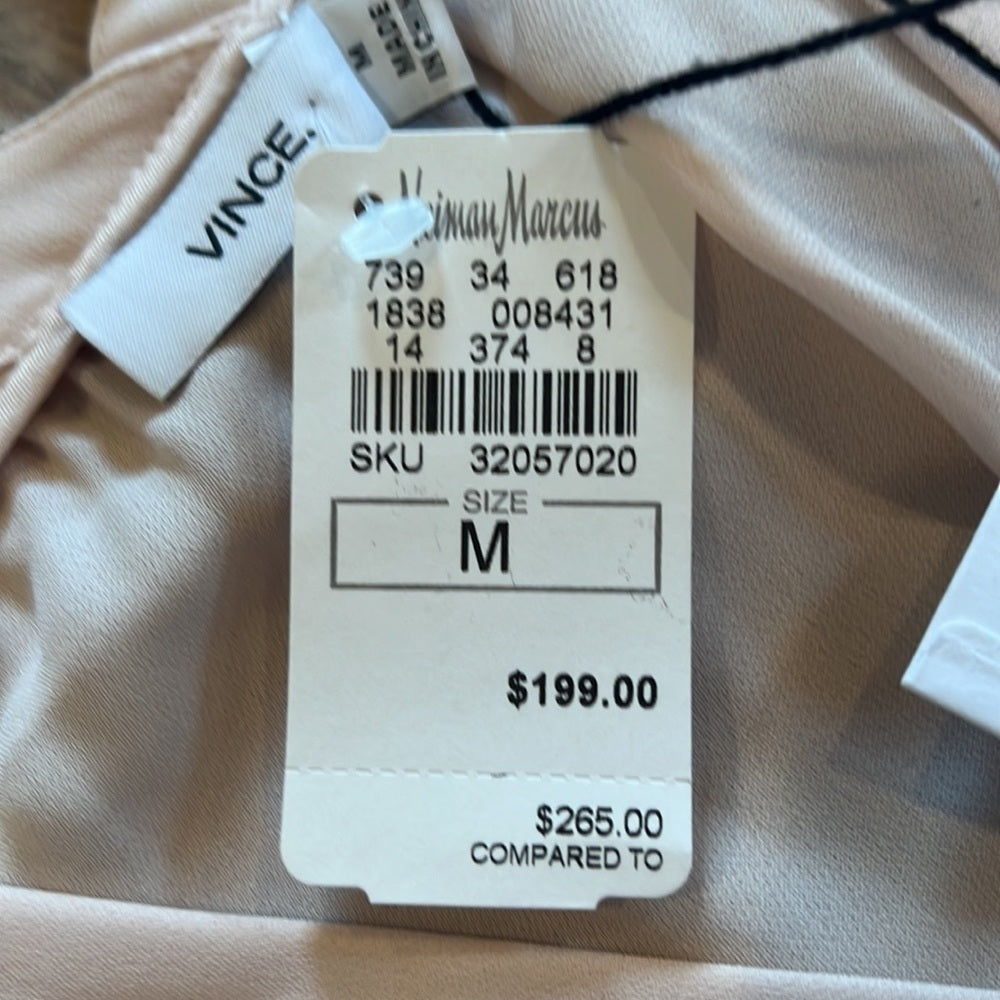 NWT Vince Woman’s Beige Blouse Size Medium
