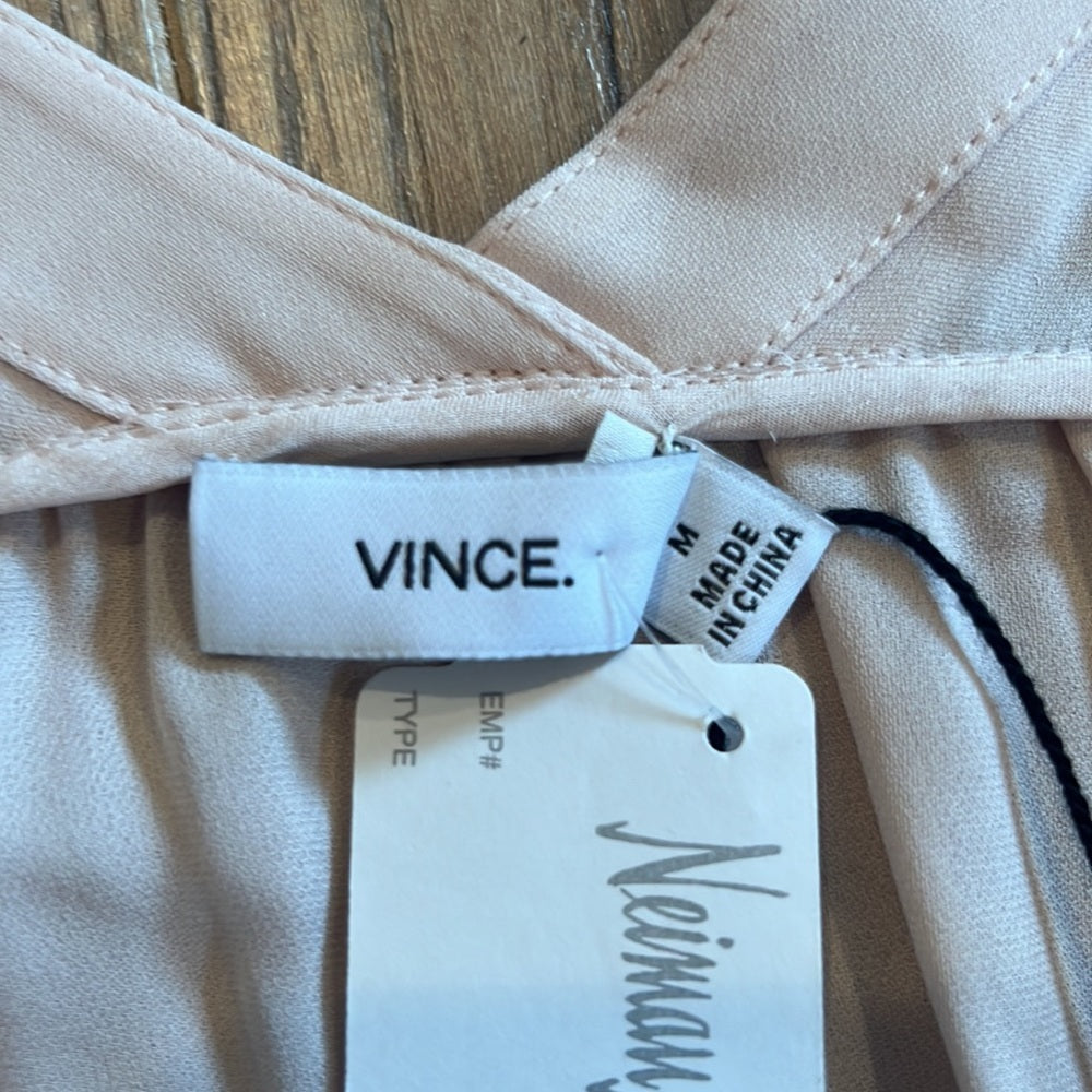 NWT Vince Woman’s Beige Blouse Size Medium