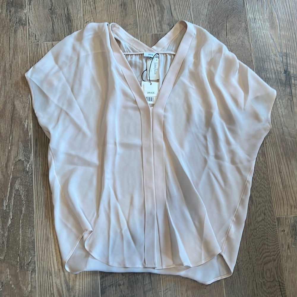 NWT Vince Woman’s Beige Blouse Size Medium
