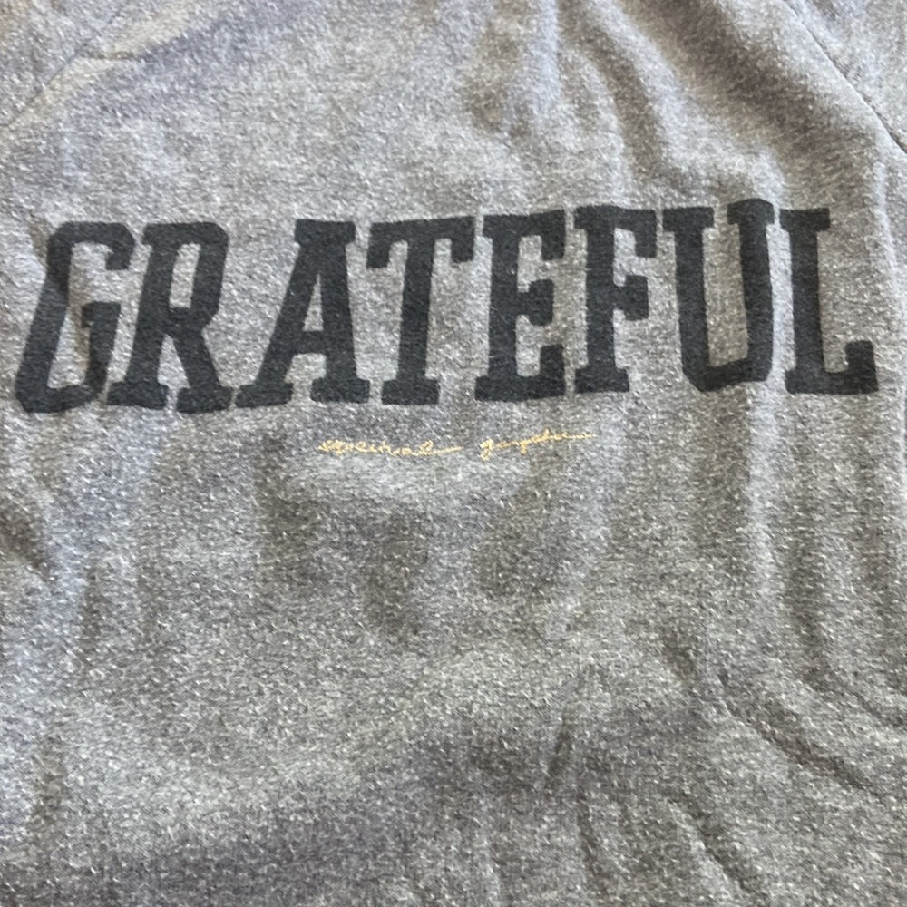 Women’s Spiritual Gangster sweatshirt. Grey/black. Size XS
