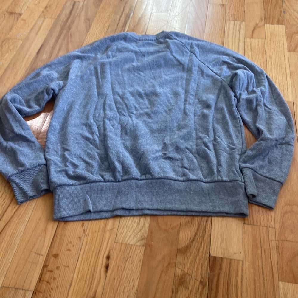 Women’s Spiritual Gangster sweatshirt. Grey/black. Size XS