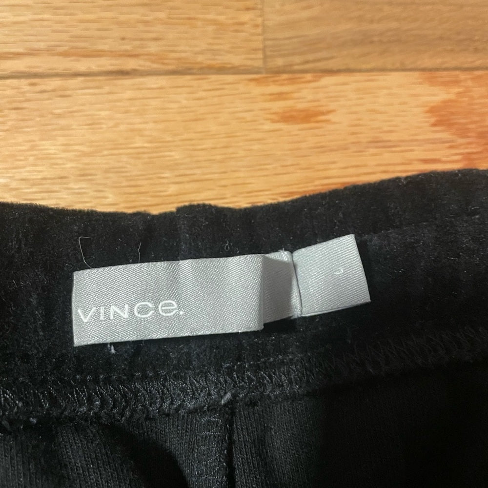VINCE Black Velvet Pants Size Large