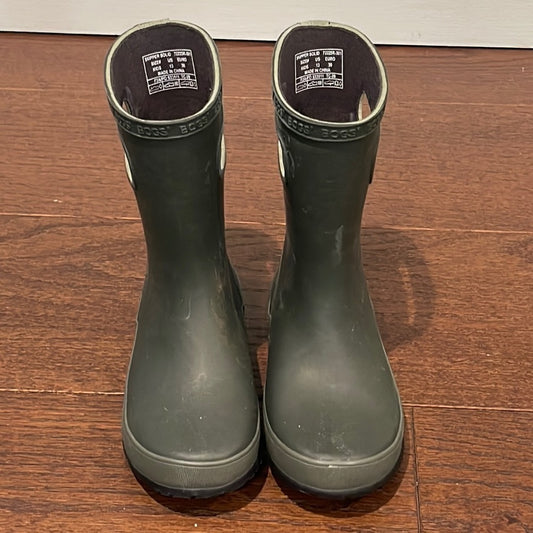 Bogs Kids Hunter Green Rain Boots Size 13