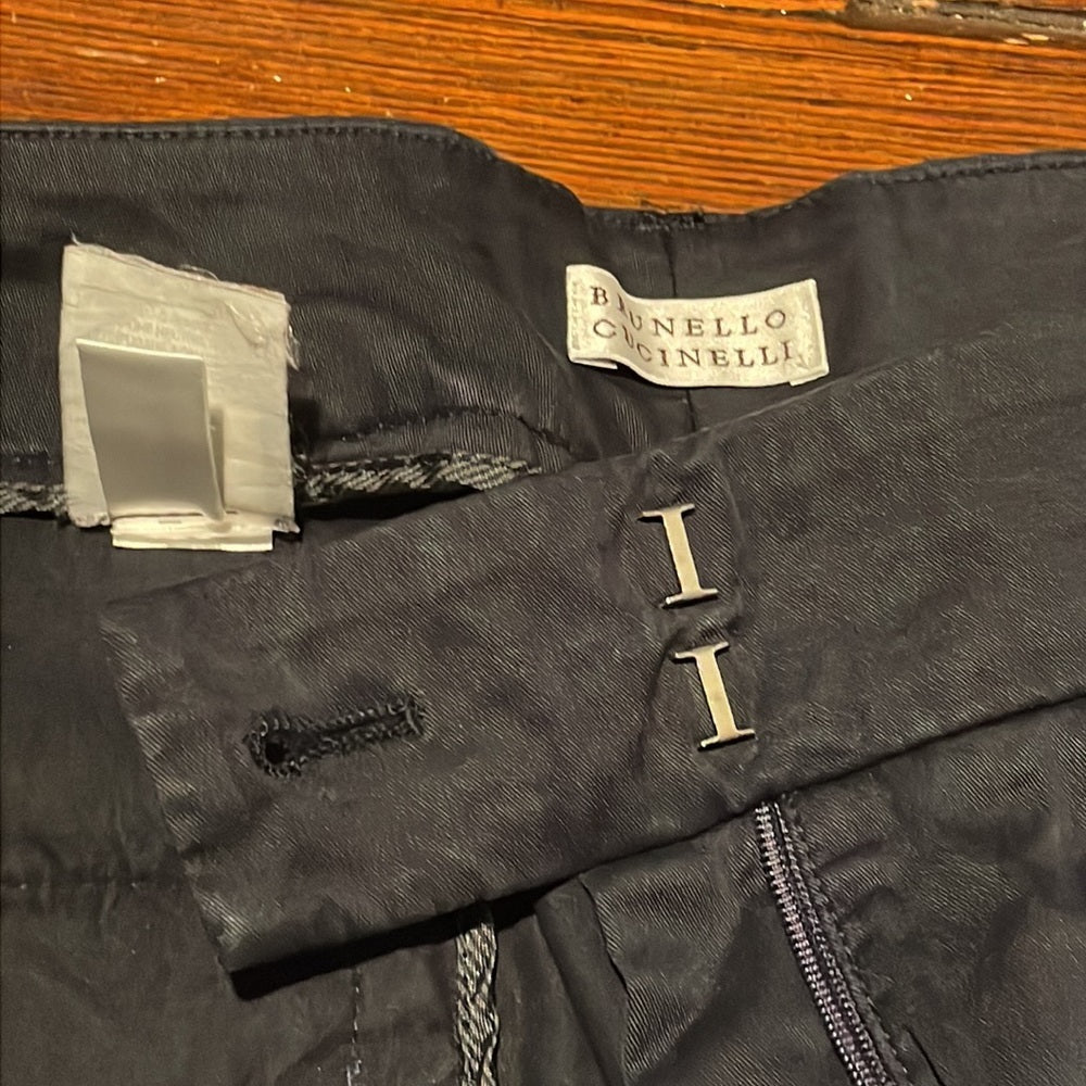 Brunello Cucinelli Women’s Navy Pants Size 8