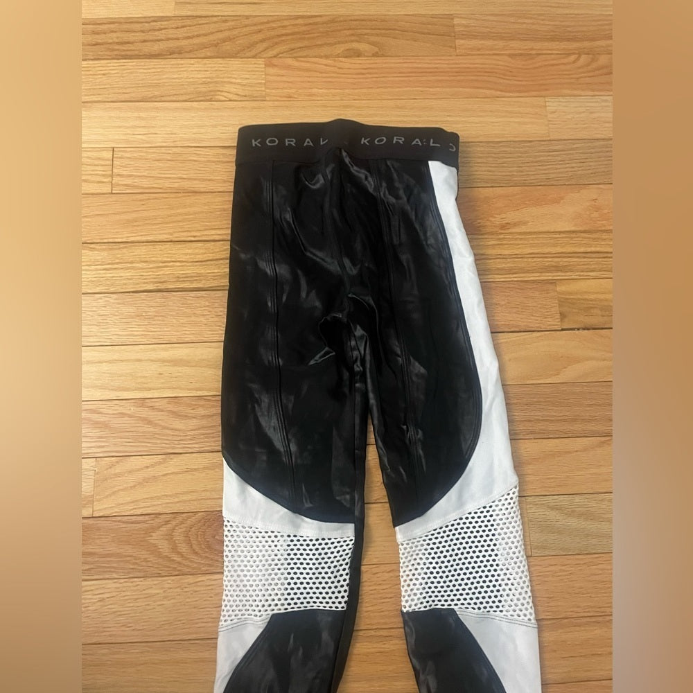 KORAL White and Black Leggings Size XS