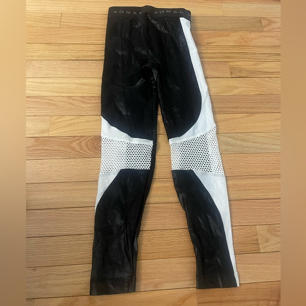 KORAL White and Black Leggings Size XS