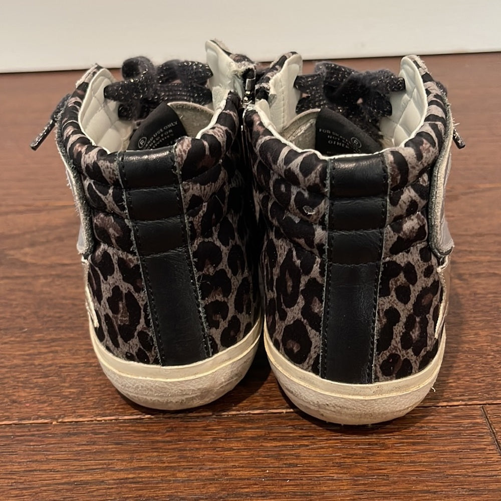 Golden Goose Women’s Grey Leopard High Tops Size 36/6