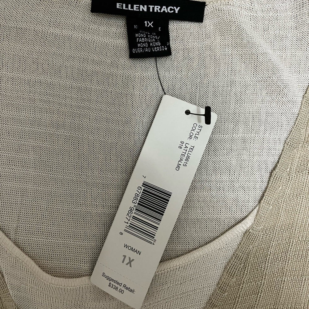 NWT Ellen Tracy Womens Top Size 1X
