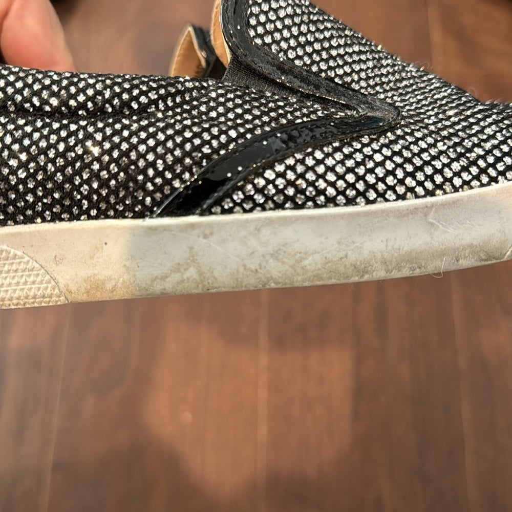 Jimmy Choo Women’s Sparkle Slip On Sneakers Size 38/8