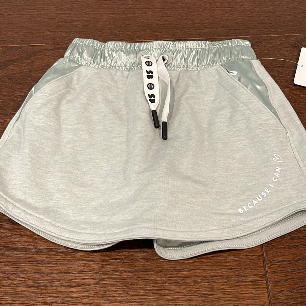 NWT Athleta Girl x Simone Biles Greenish/Grey Skort Size XS 6