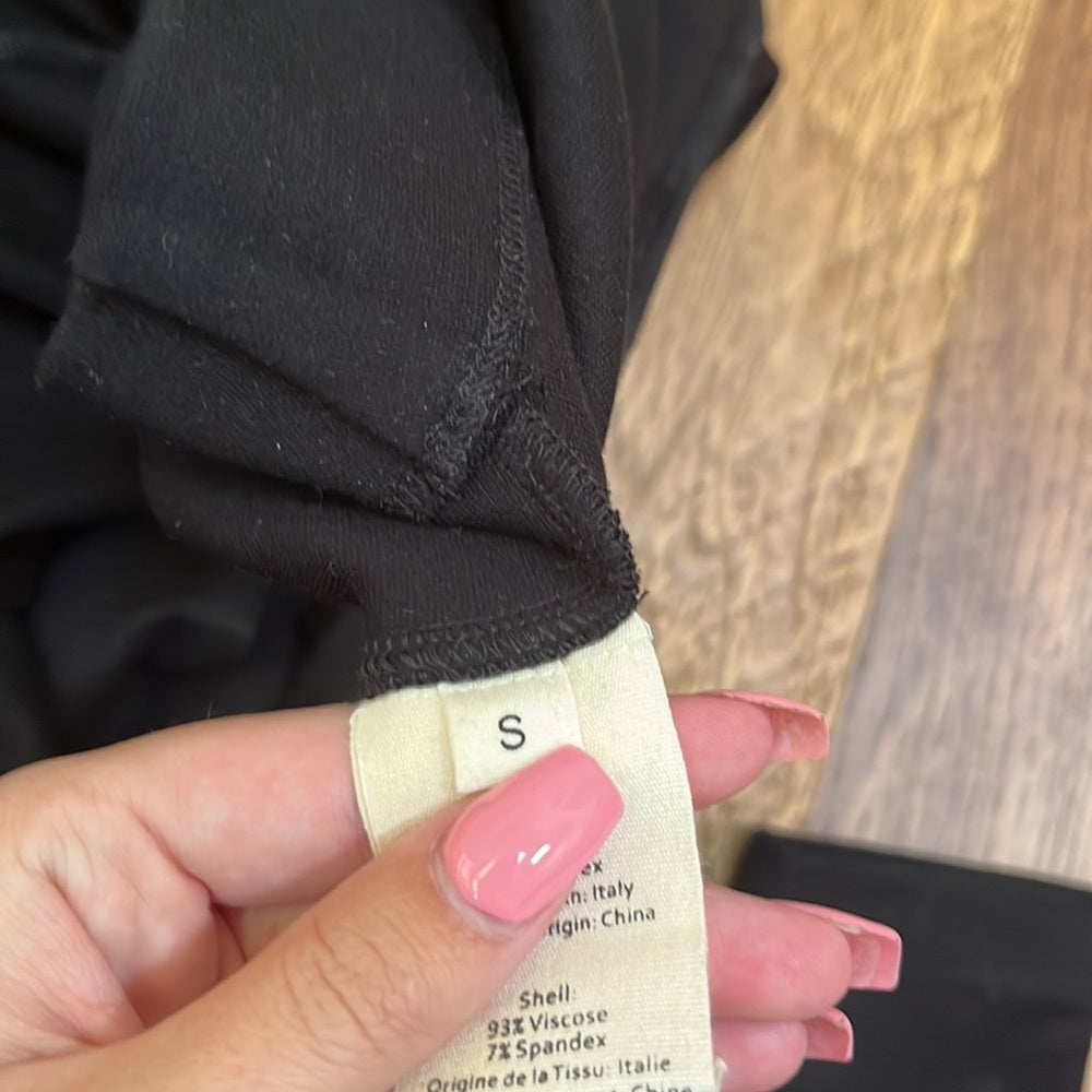 L’AGENCE Women’s Black Long Sleeve Dress Size S