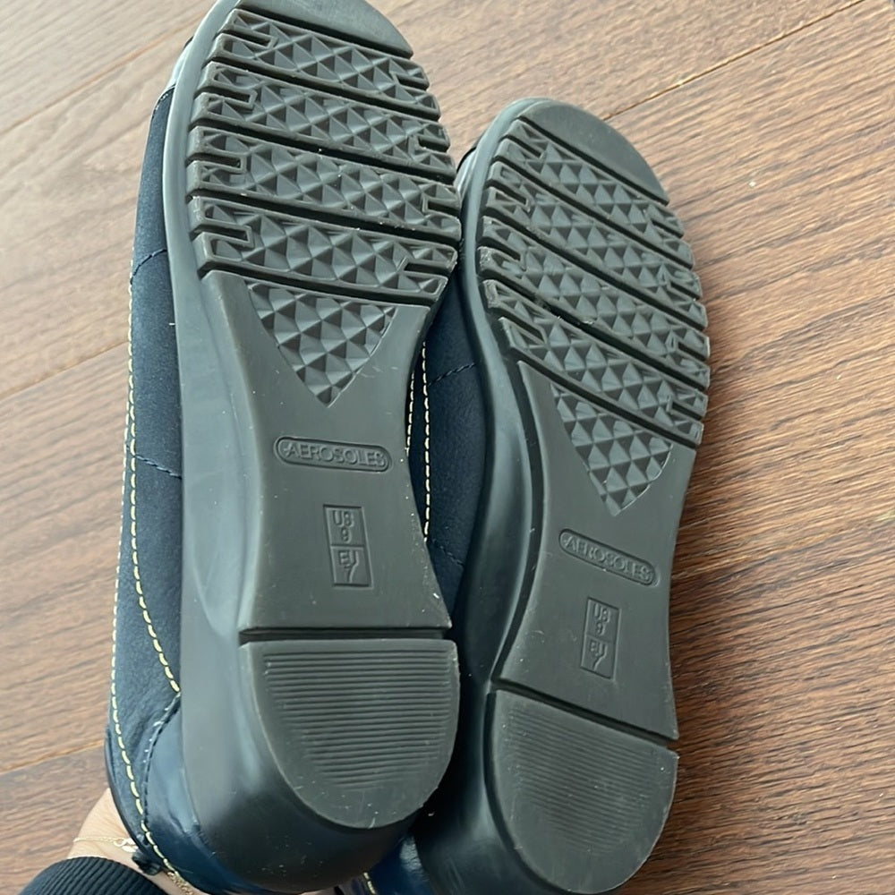 Farrell I Rossetti Black Wedge Pull On Sneaker Size 9