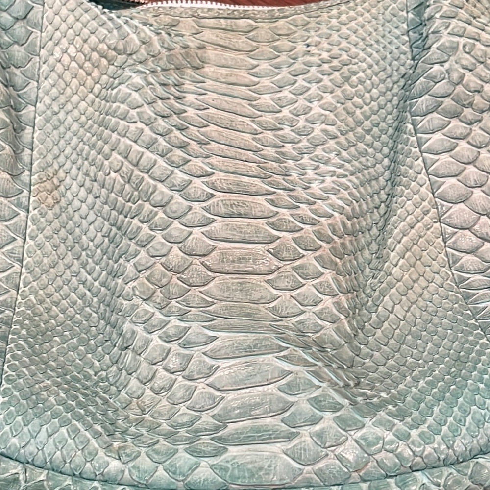 BE&D Bluish Green Skin Hobo Bag