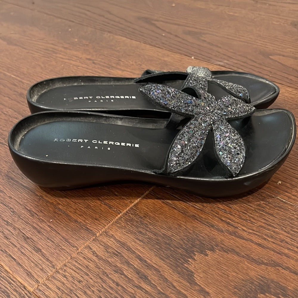 Robert Clergerie Black Sandals Size 8.5