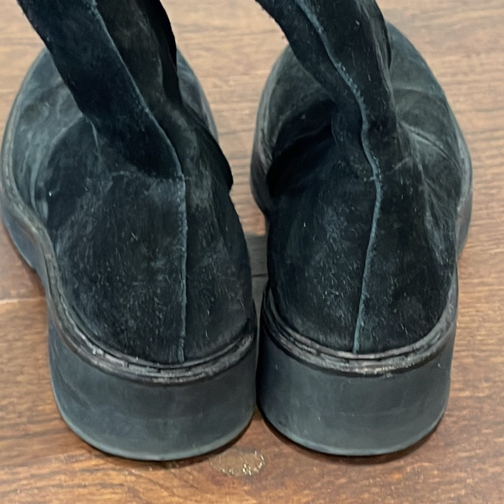 Barney’s New York Black Suede Booties Size 8.5