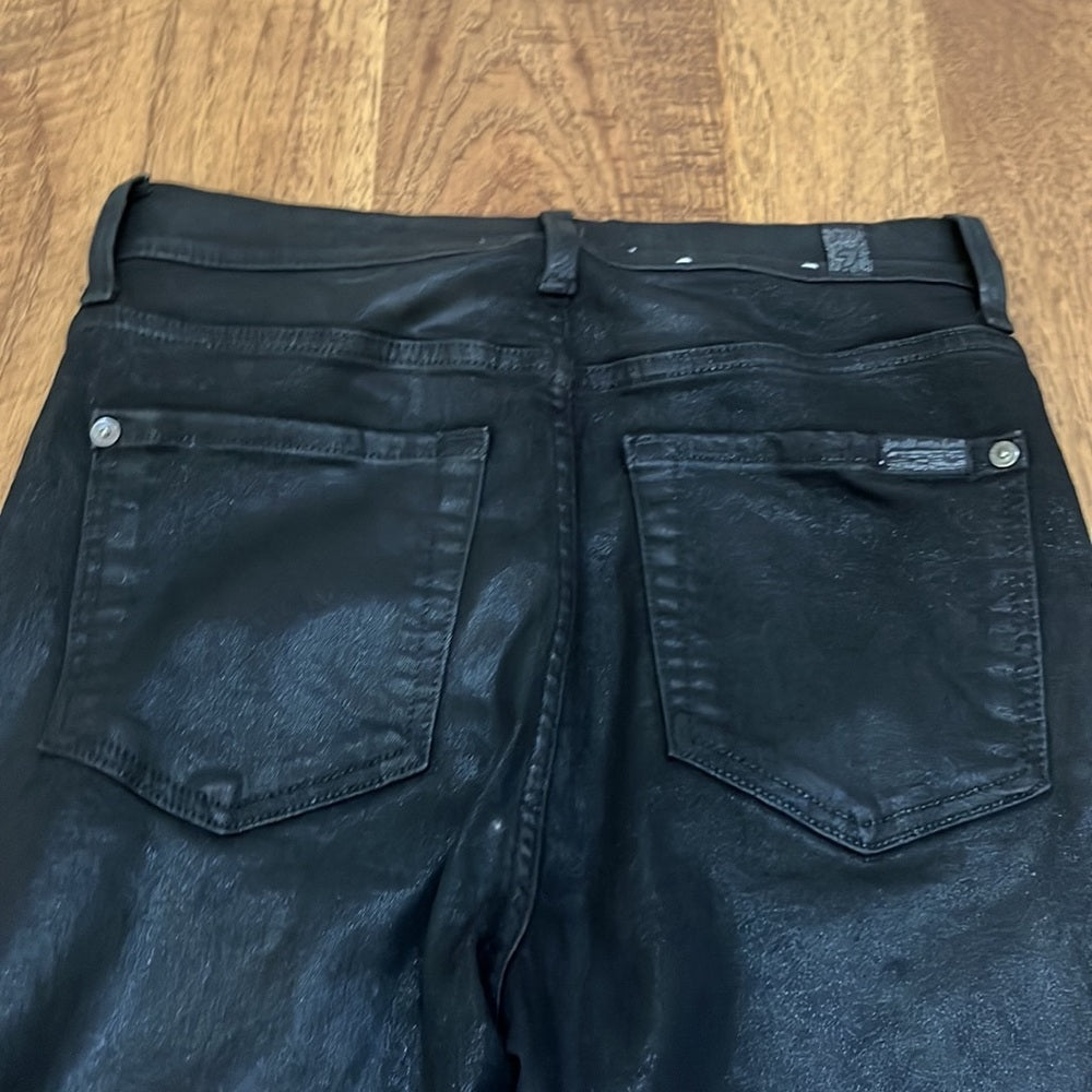 7 For All Mankind Woman’s High Waist Ankle Skinny Spandex Jeans Size 27