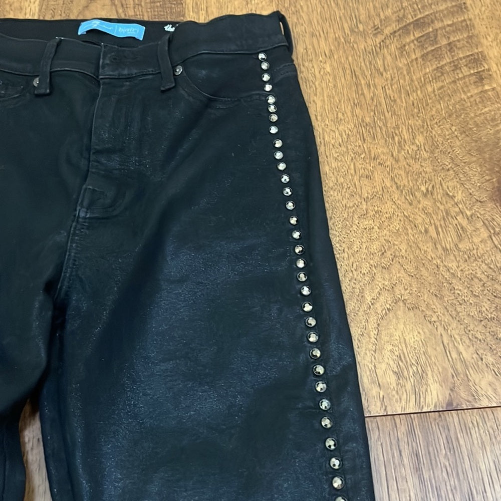 7 For All Mankind Woman’s High Waist Ankle Skinny Spandex Jeans Size 27
