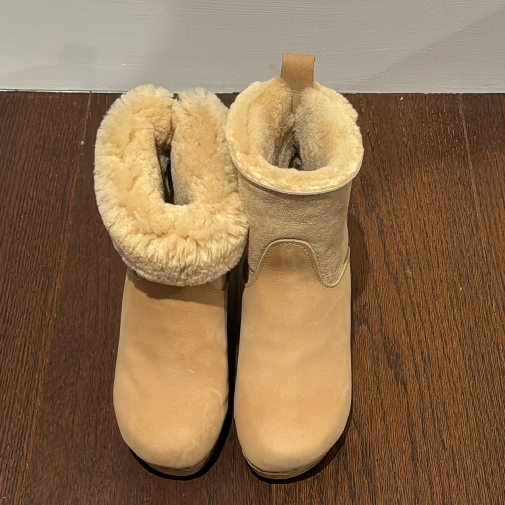 No.6 Pull On Shearling High Heel Boots Size 39/9