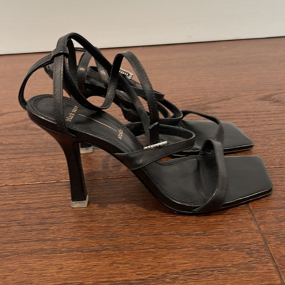 Black Suede Studio Women’s Square Toe Evening Shoes Size 36/6