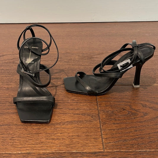 Black Suede Studio Women’s Square Toe Evening Shoes Size 36/6