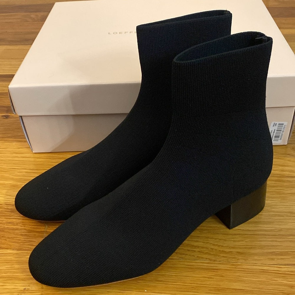 Loeffler Randall Women’s Black Knit Sock Booties Size 7