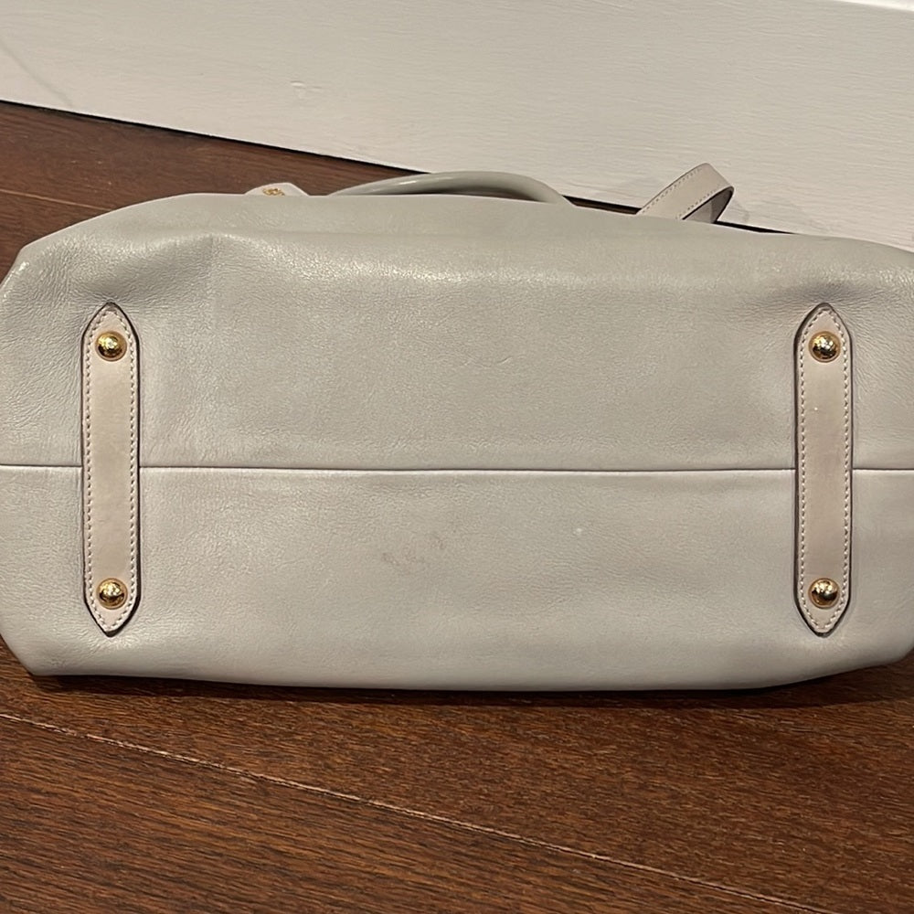 Salvatore Ferragamo Women’s Grey Leather Top Handle Bag
