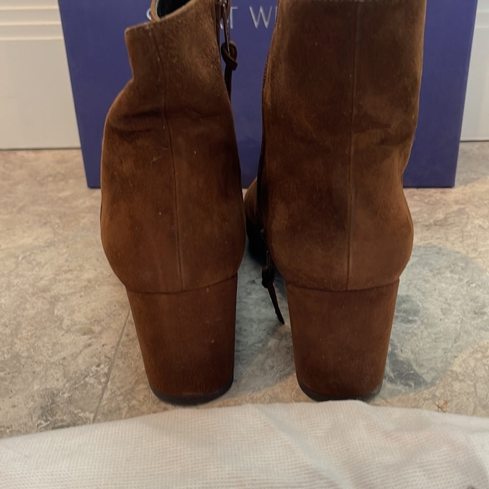 Stuart Weitzman Brown Suede Bots Size 9