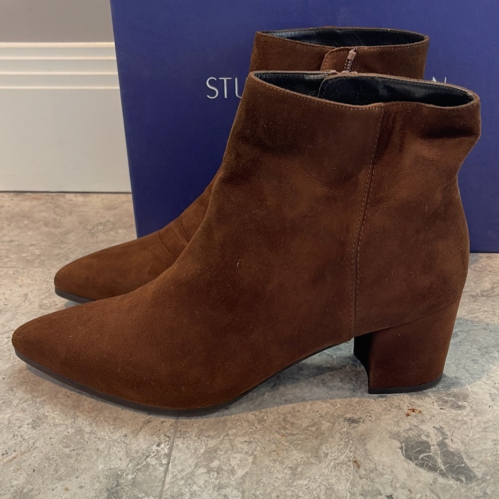 Stuart Weitzman Brown Suede Bots Size 9