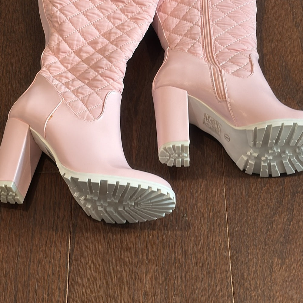 NWT The Fairy Couture Lifestyle Fluffy Snow Bunny Shoes Baby Pink Size 9