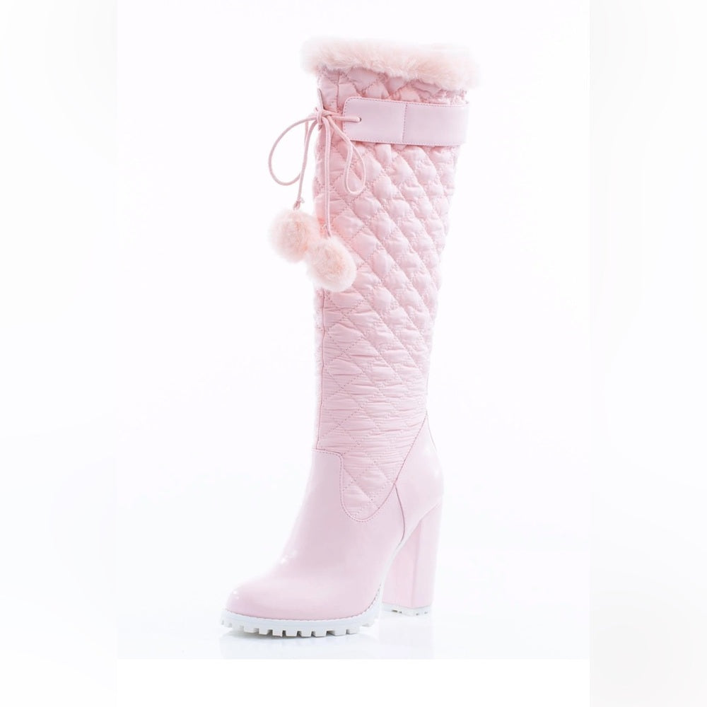 NWT The Fairy Couture Lifestyle Fluffy Snow Bunny Shoes Baby Pink Size 9