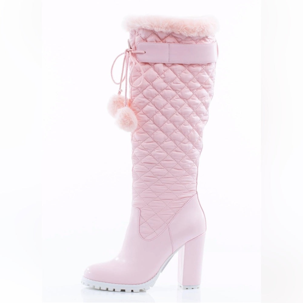 NWT The Fairy Couture Lifestyle Fluffy Snow Bunny Shoes Baby Pink Size 9