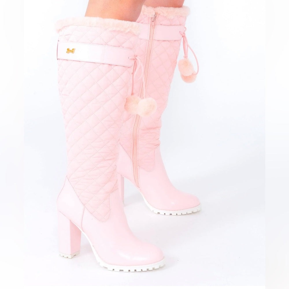 NWT The Fairy Couture Lifestyle Fluffy Snow Bunny Shoes Baby Pink Size 9